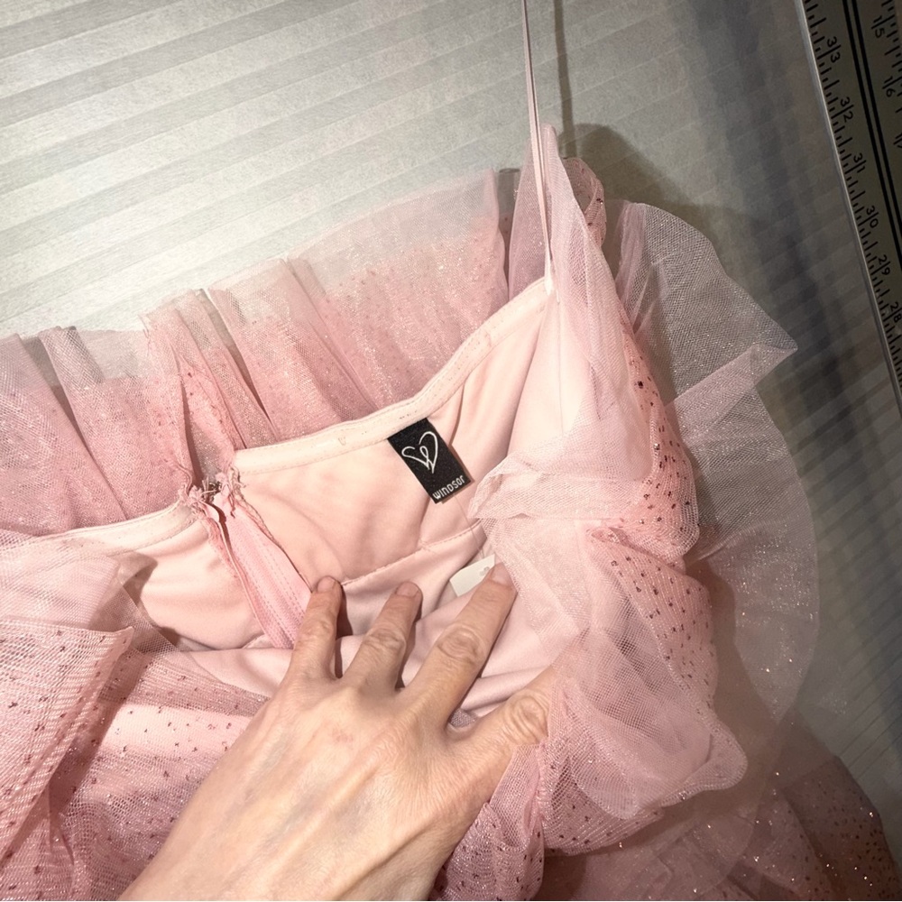 Windsor Pink Ruffle Mini Dress - Picture 7 of 7
